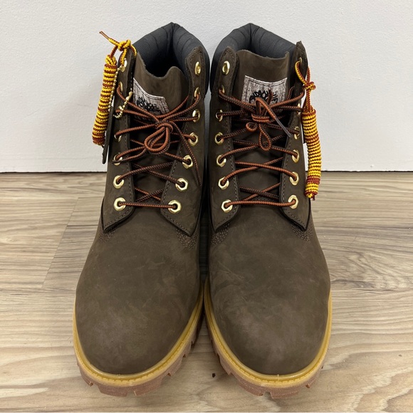 Timberland 6" Waterproof Boots Dark Brown Nubuck Men’s Size 12 TB0A5TJ5 NWOB - Picture 2 of 7